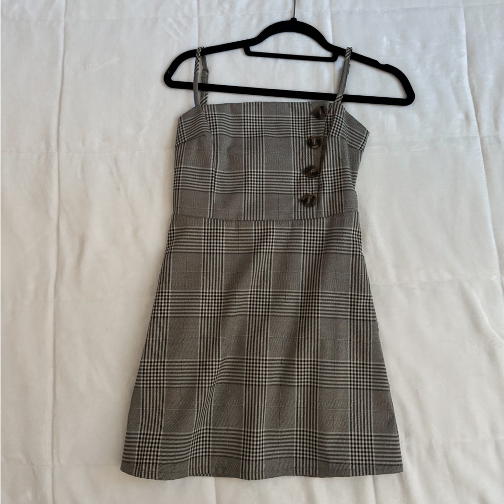 Plaid mini dress